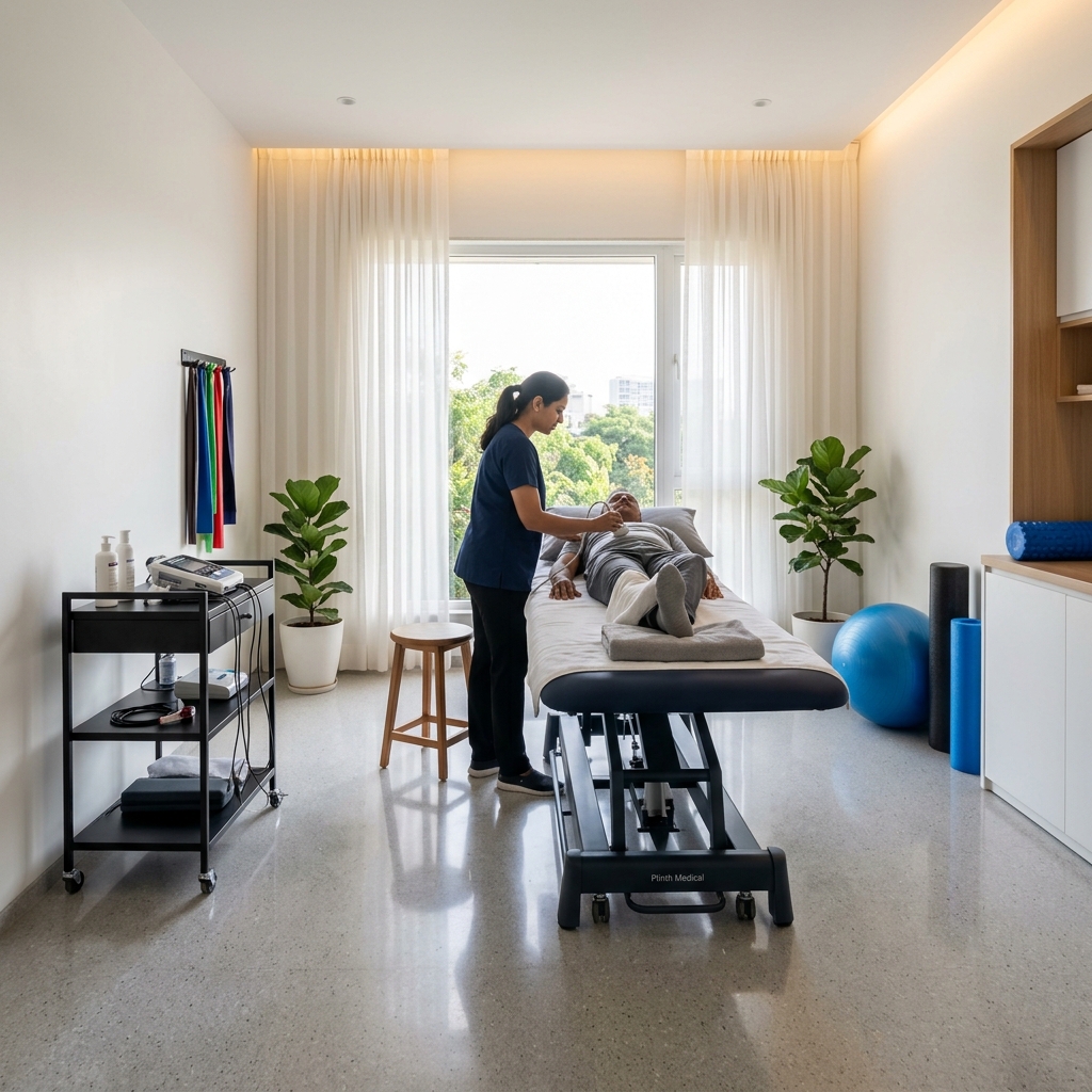 Sri Shiva Sai Physiotherapy Clinic treatment room environment in Hyderabad